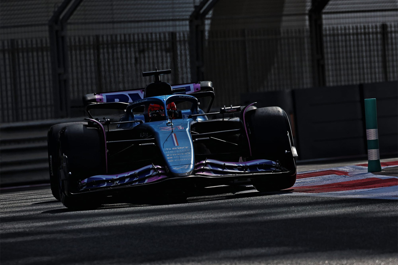 F1アブダビテスト：エステバン・オコン最速 岩佐歩夢は白煙を上げ終了
