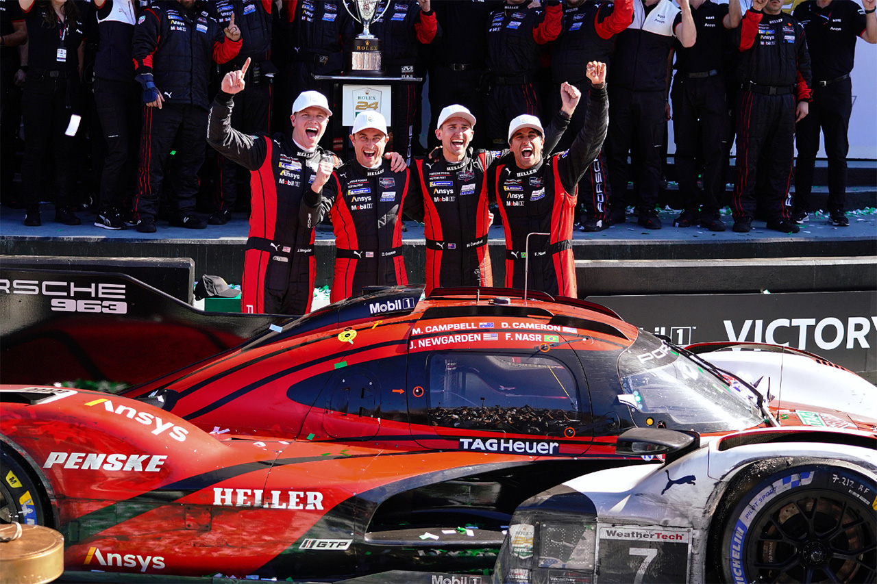 デイトナ24時間レース ポルシェがキャデラックとの壮絶な戦いの末に勝利