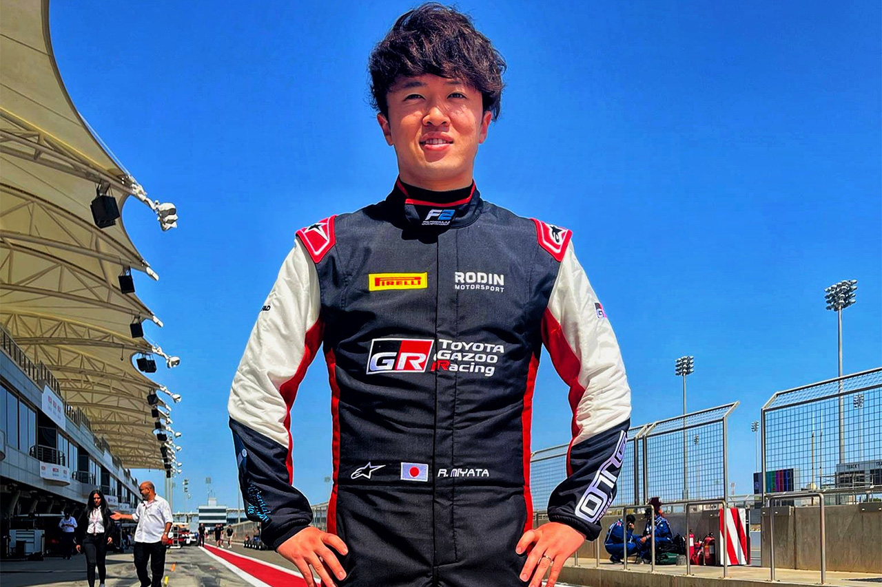 宮田莉朋 2024年FIA フォーミュラ2開幕戦バーレーンのプラクティス4番手