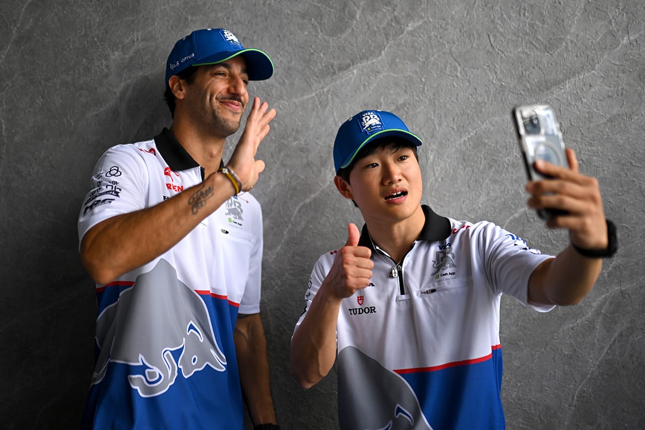 角田裕毅とのレッドブルF1昇格を巡る“軋轢”を否定するリカルド