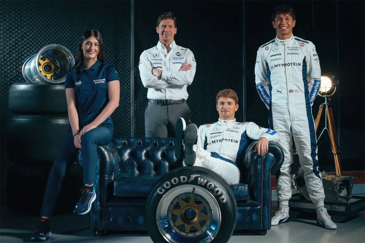 ウィリアムズF1 グッドウッドでジェームス・ボウルズがFW08をドライブ