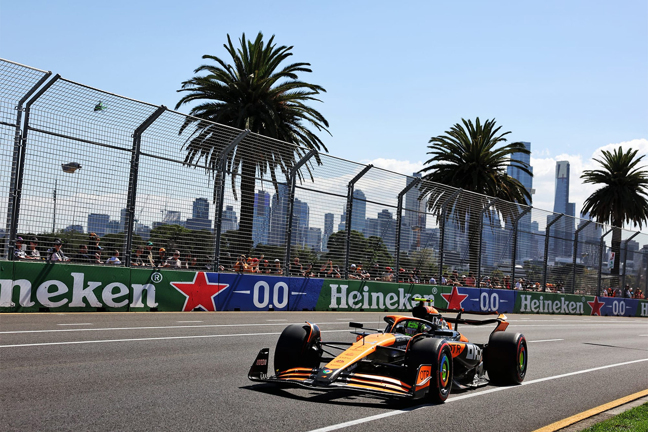 F1オーストラリアGP マクラーレン・ノリスFP1最速 角田裕毅のRBも好発進
