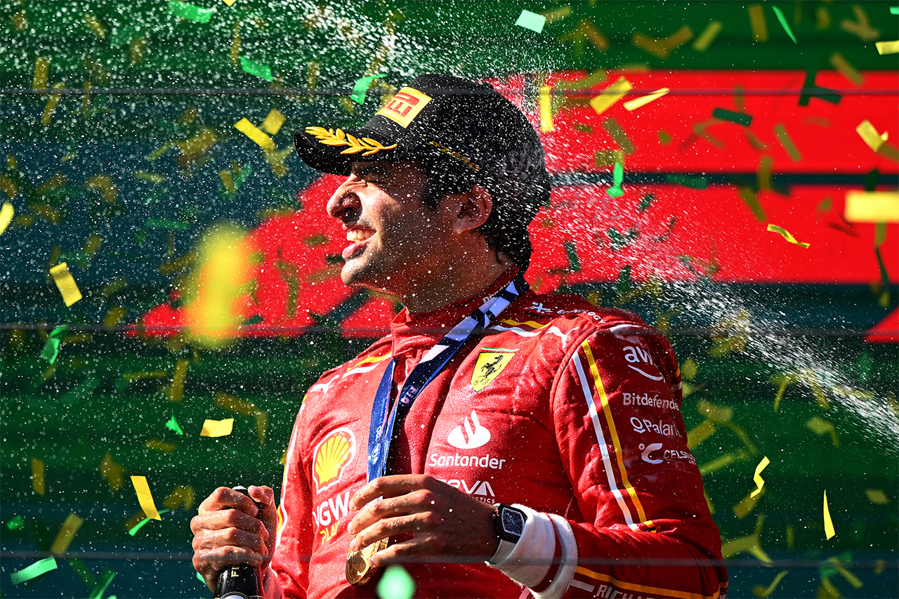 サインツ優勝でフェラーリがF1オーストラリアGPワンツー 角田裕毅8位