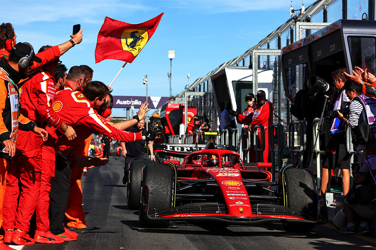 フェラーリF1代表 「誰もサインツの優勝を予想していなかったと思う」