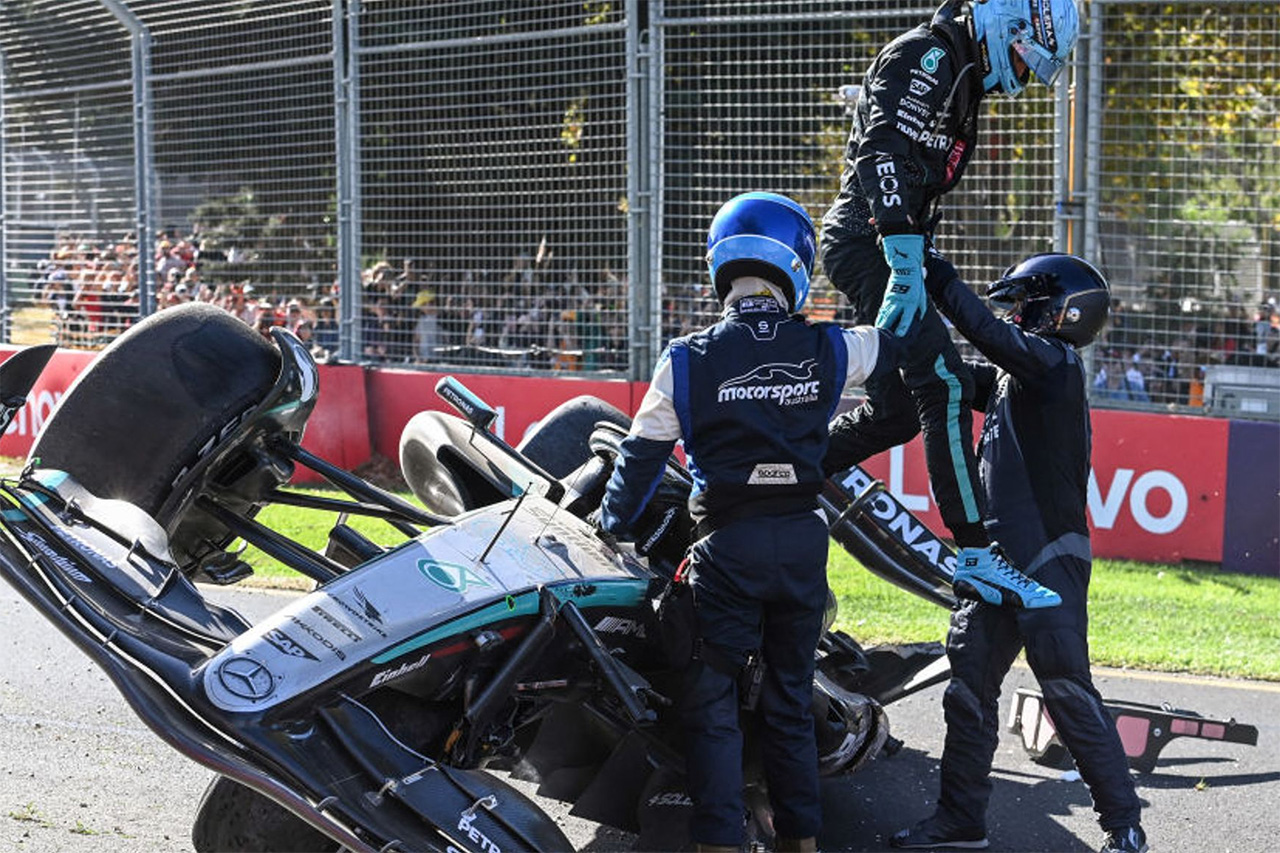 F1オーストラリアGP ラッセル/アロンソ事故の鍵となったDRS検知ポイント