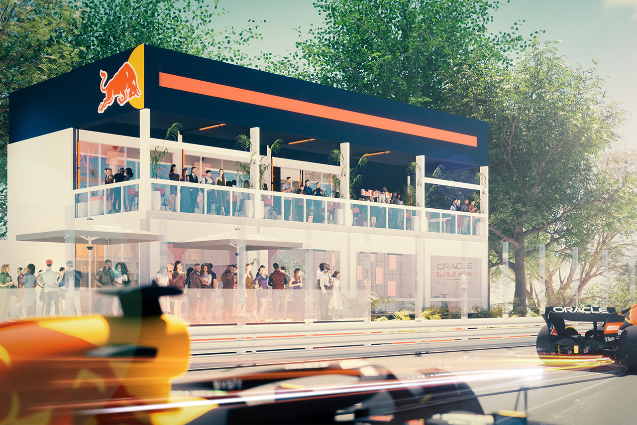 F1日本GP 鈴鹿サーキットにレッドブルVIPラウンジ『Red Bull Front Row』