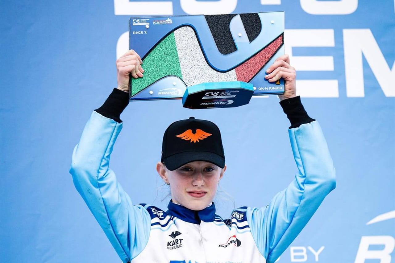 元F1王者の娘エラ・ハッキネン インターナショナルカートで初優勝