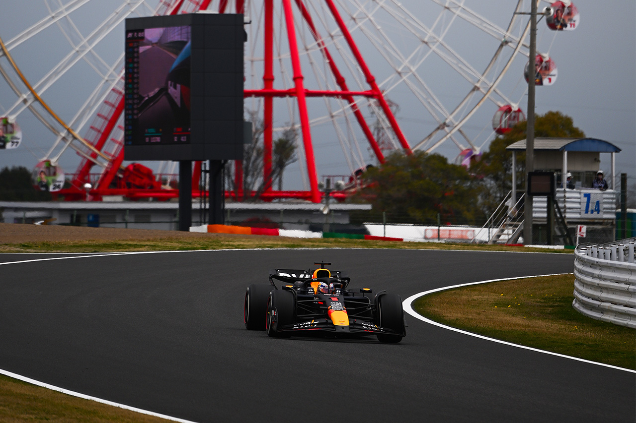 F1日本GP フェルスタッペンFP1最速でレッドブルが1-2 角田裕毅9番手