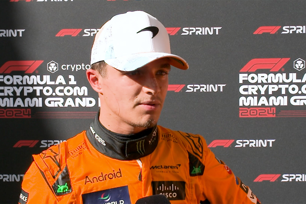 ランド・ノリス F1マイアミGPスプリント予選9位「プッシュしすぎた」