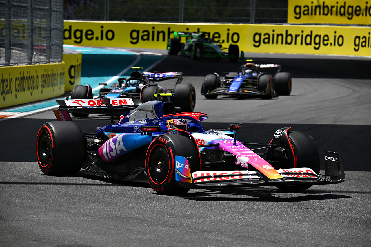 F1マイアミGP スプリント：優勝はフェルスタッペン 角田裕毅は8位入賞