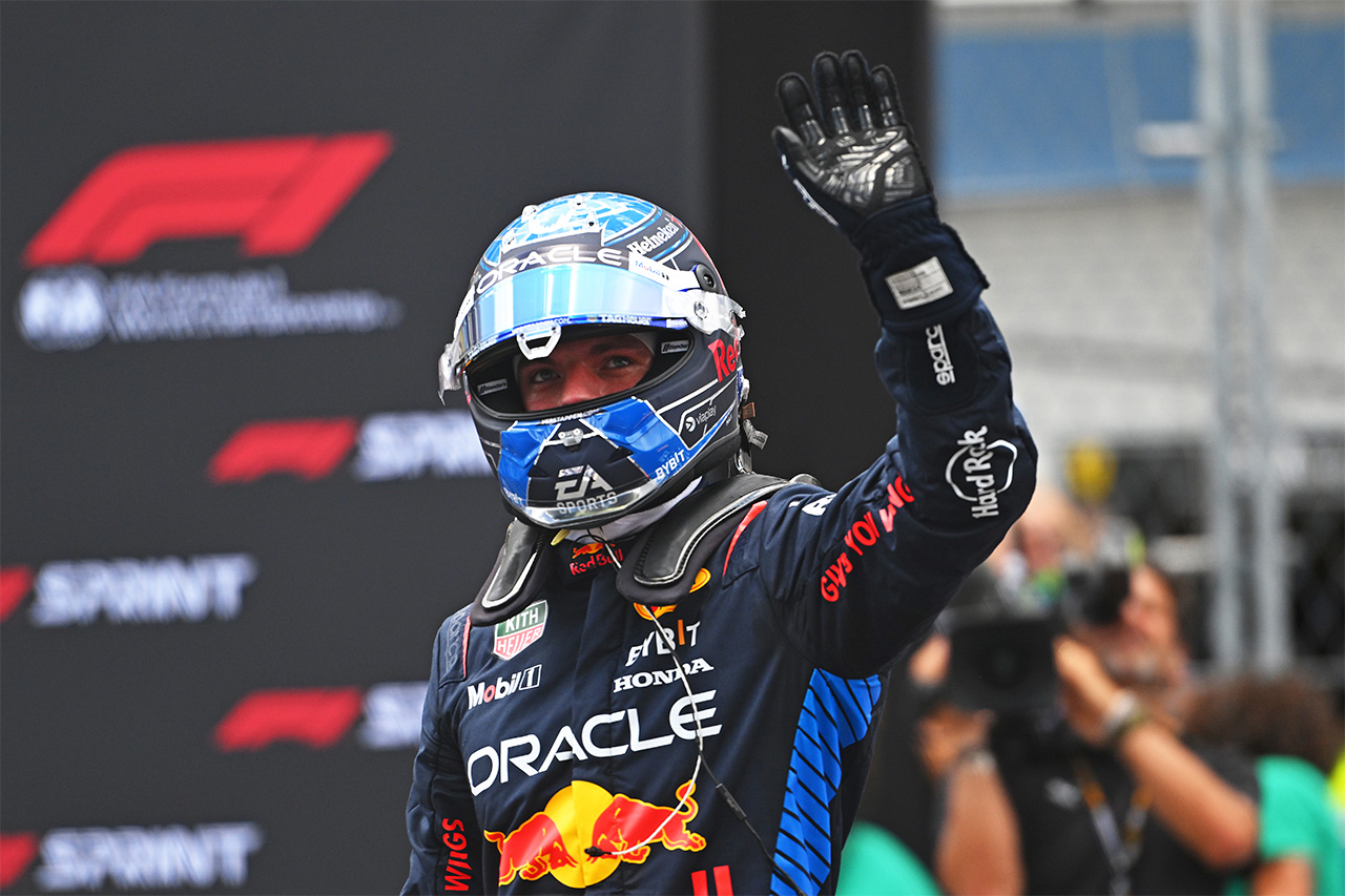 フェルスタッペンがF1スプリント優勝 RBがリカルド4位＆角田裕毅8位