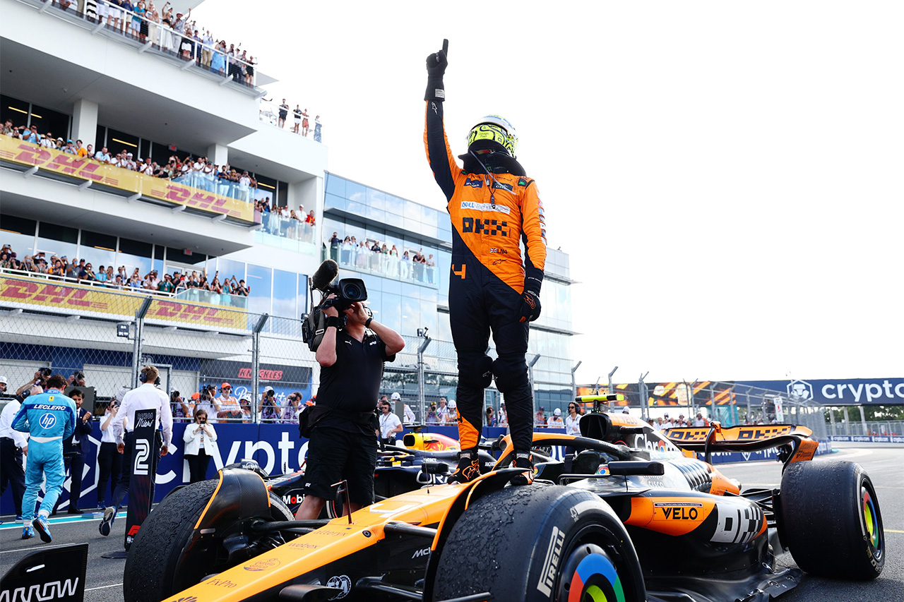 2024年 F1ポイントランキング (第6戦マイアミGP終了時点)