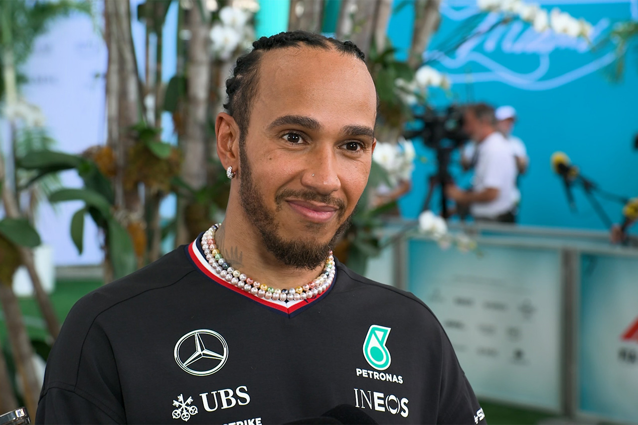 ルイス・ハミルトン F1マイアミGP決勝「レース的に本当に楽しかった」