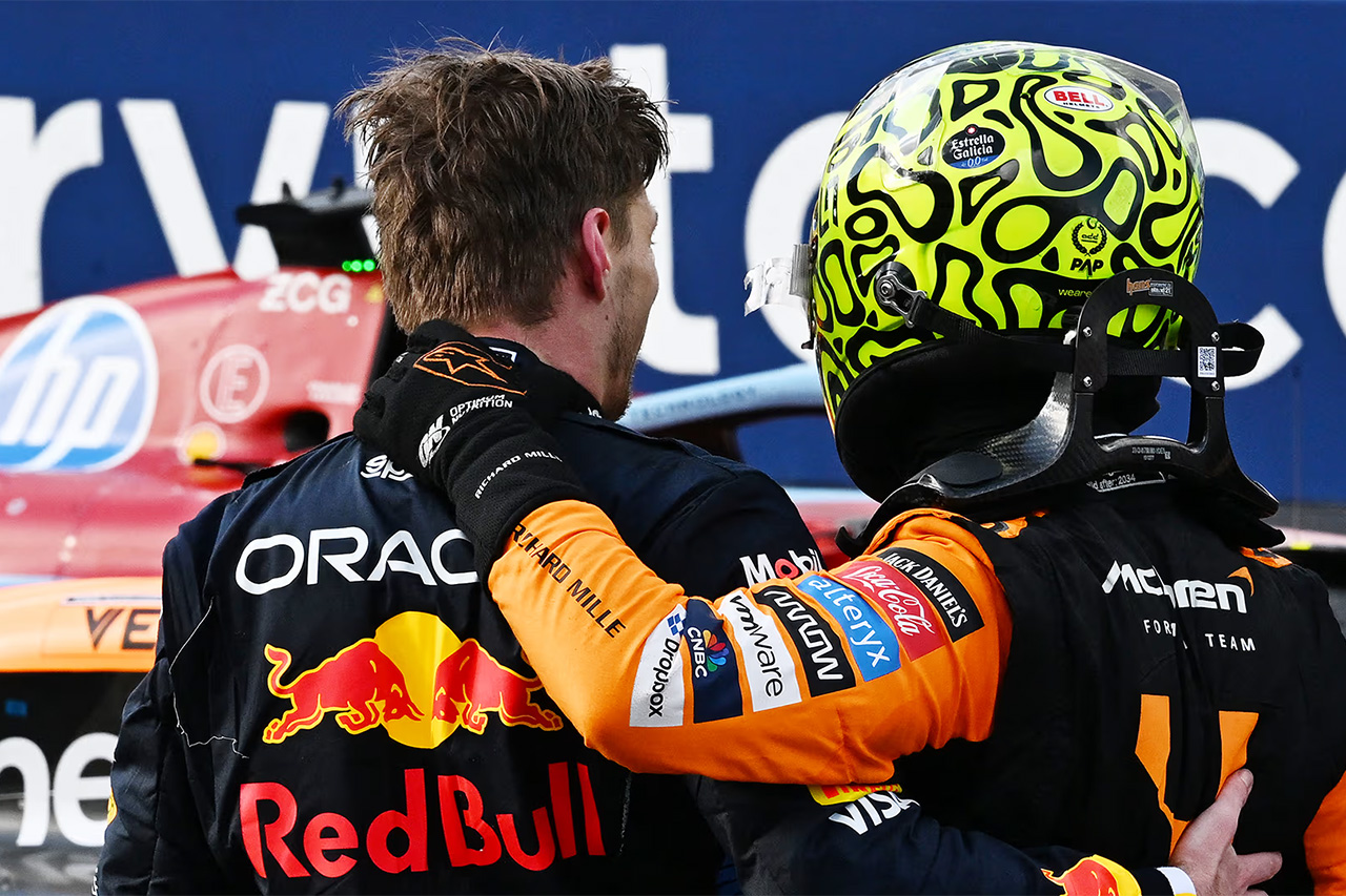 マックス・フェルスタッペン F1初勝利のノリスを称賛「飛ぶように速かった」