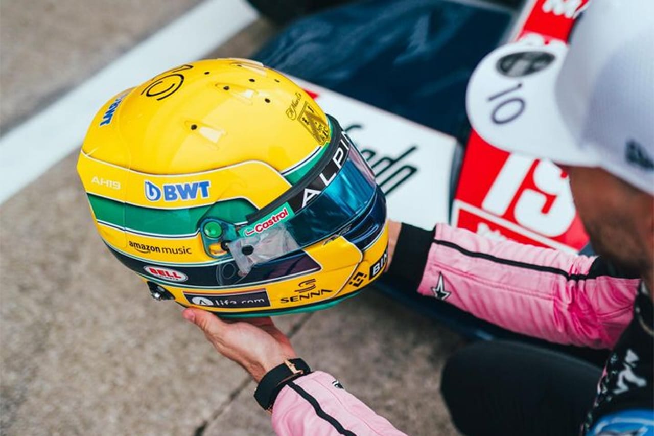 ガスリー F1エミリア・ロマーニャGPでセナに敬意を表したヘルメット