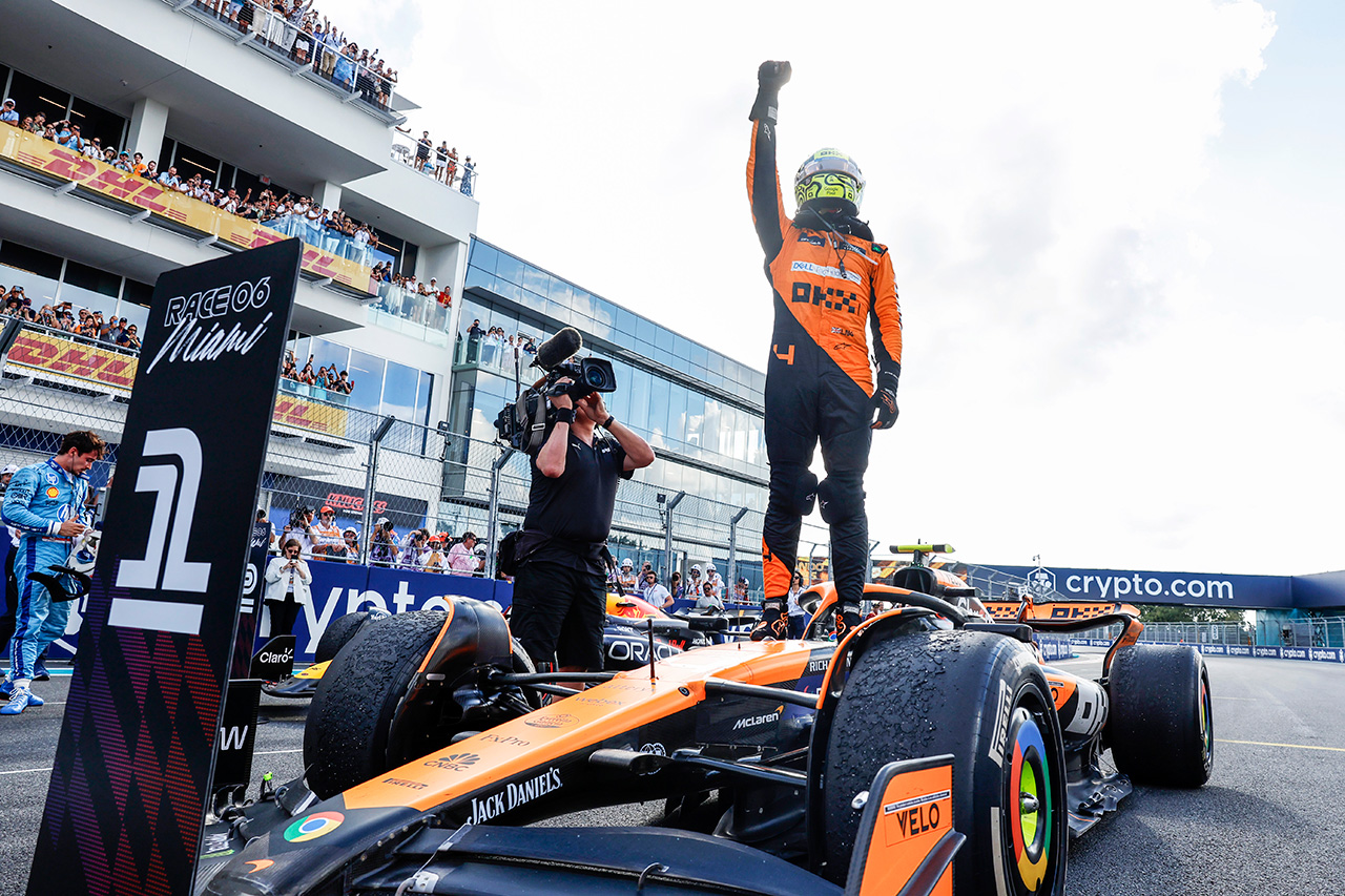 ランド・ノリス F1初優勝後の無線で「ボッタスのセリフをパクろうとした」