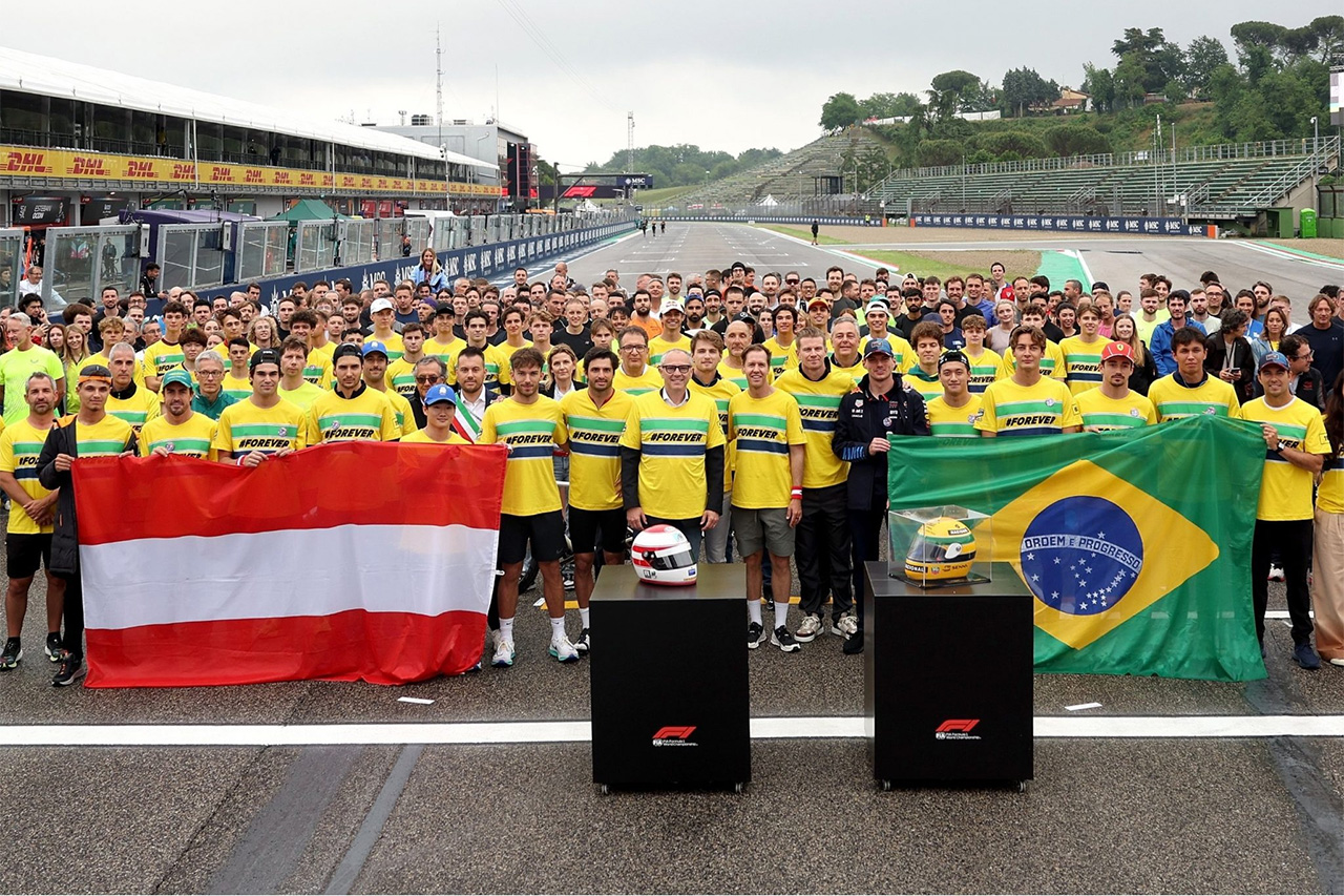 F1エミリア・ロマーニャGP セナとラッツェンバーガーの追悼イベント