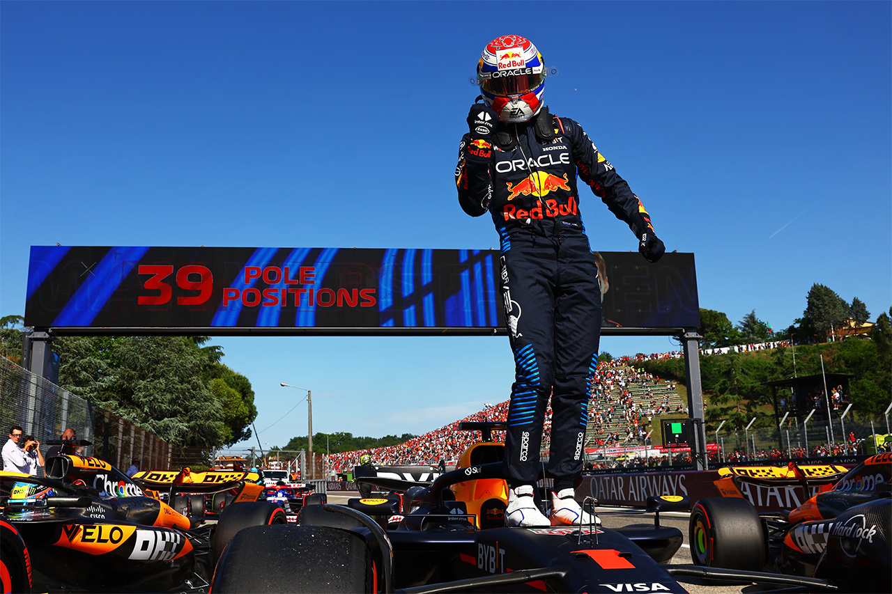 角田裕毅 F1エミリア・ロマーニャGP予選7位 フェルスタッペン連続最多PP