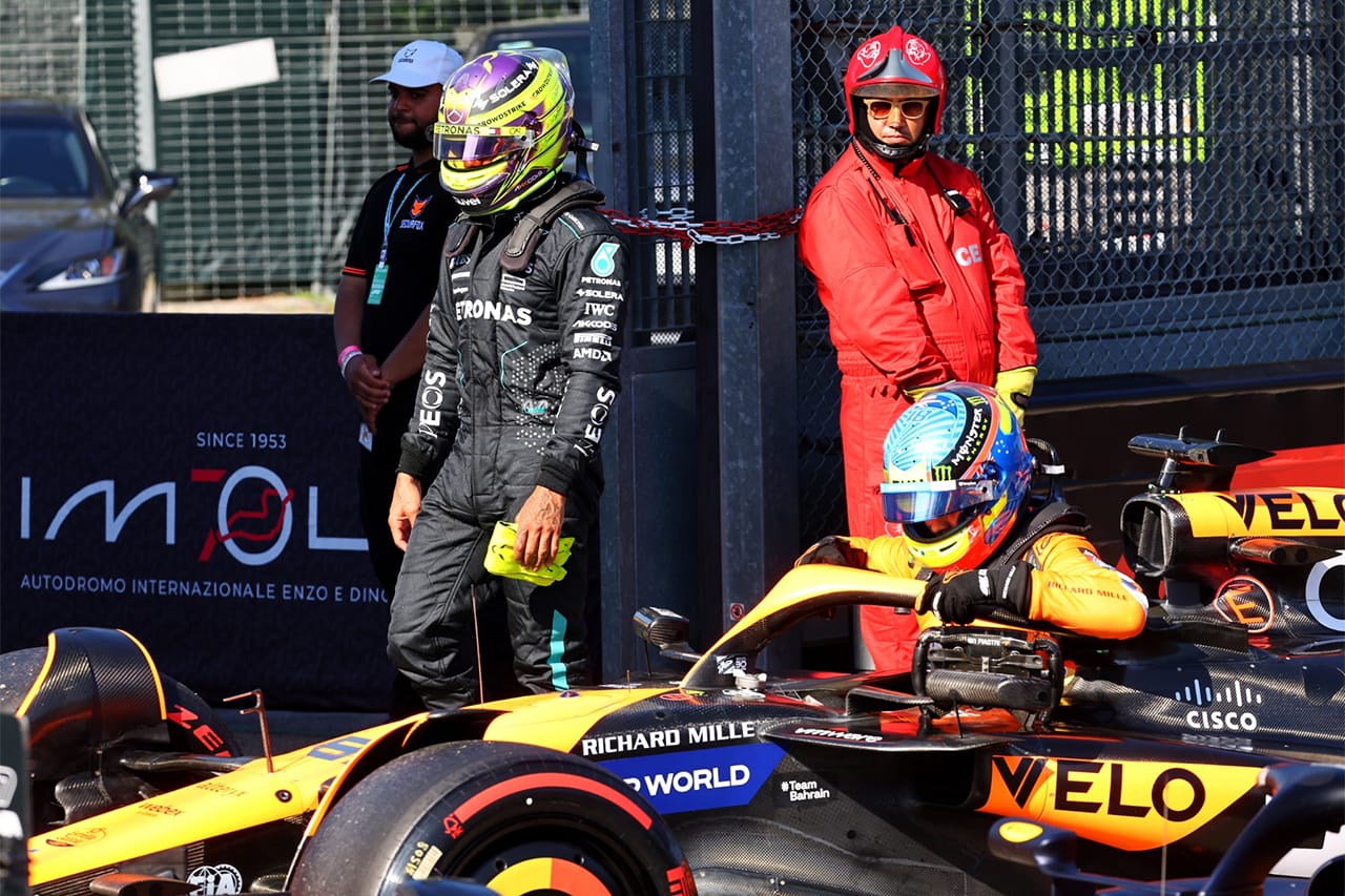 ハミルトン F1エミリア・ロマーニャGP決勝「スタートで角田裕毅を交わせたのが決め手だった」
