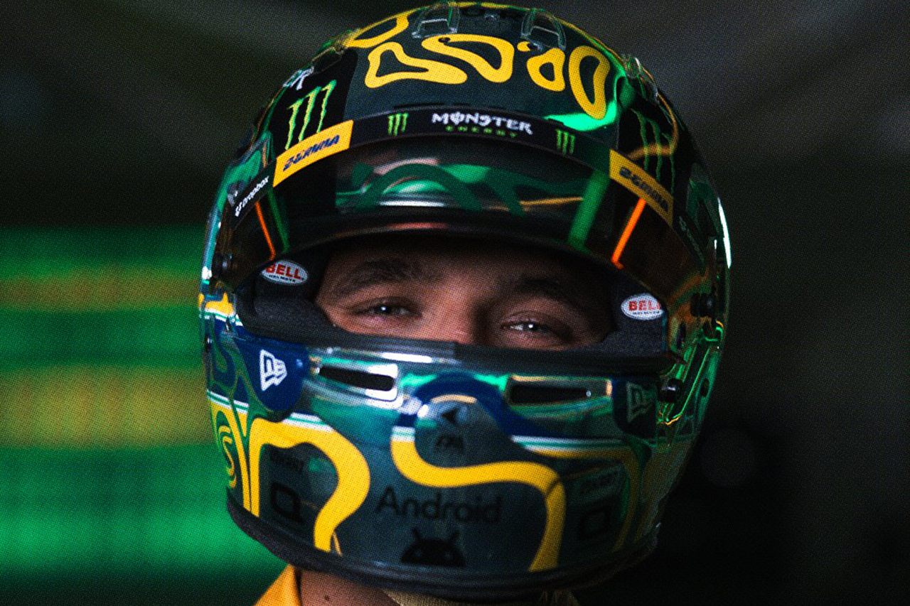 ランド・ノリス F1モナコGPでアイルトン・セナ特別ヘルメット