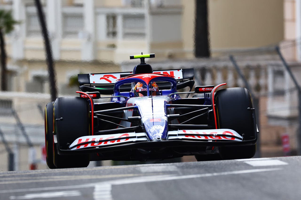 F1モナコGP フリー走行2回目:角田裕毅11番手 フェルスタッペンは4番手