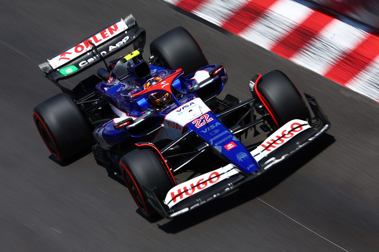 F1モナコGP 予選：角田裕毅が8番手 フェルスタッペンは6番手に沈む