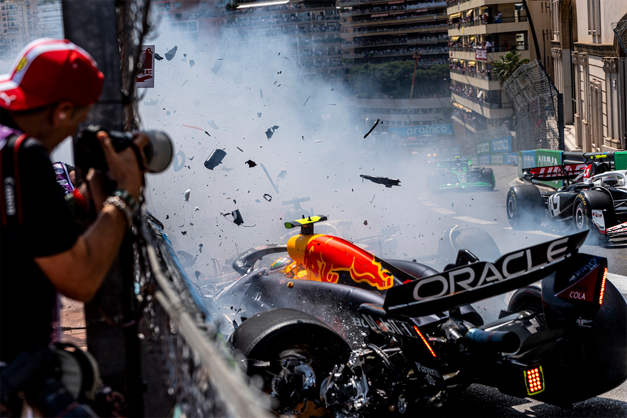 F1モナコGP 大クラッシュに巻き込まれたカメラマンがその瞬間を語る