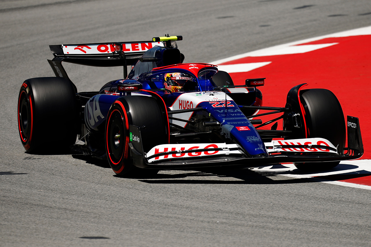 F1スペインGP フリー走行1回目：ランド・ノリス首位 角田裕毅は20番手