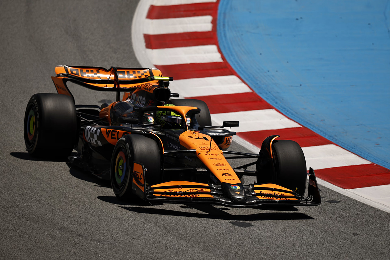 F1スペインGP FP1：ノリスがフェルスタッペンに0.024秒差で首位発進