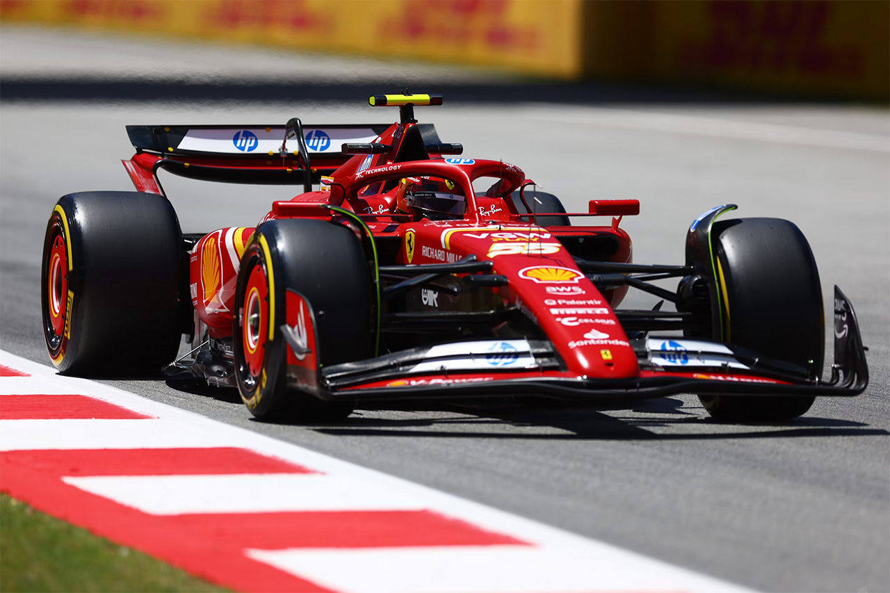 カルロス・サインツJr.がF1スペインGP最終FPで最速 トップ4が0.1秒以内