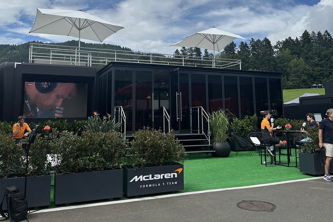 マクラーレンF1 オーストリアGPではレンタルしたモーターホームを使用