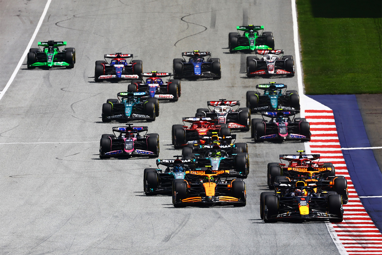 F1オーストリアGP スプリント：フェルスタッペンが優勝 角田裕毅は13位