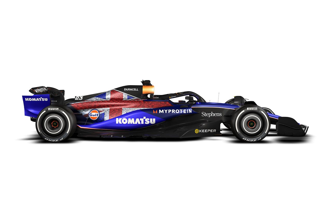 ウィリアムズF1 イギリスGPに“ユニオンジャック”のカラーリングで出場