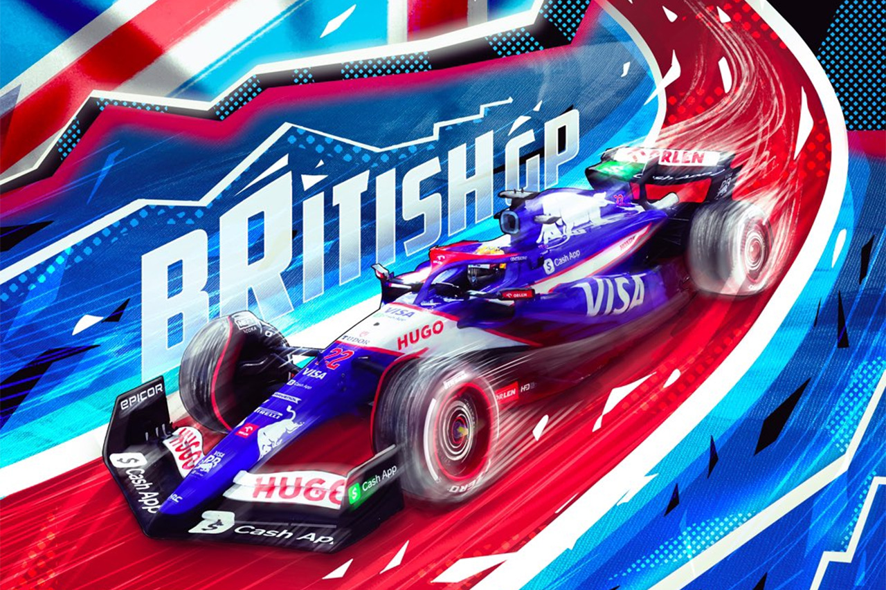 角田裕毅が所属のRB F1イギリスGPで映画「ツイスターズ」とコラボ