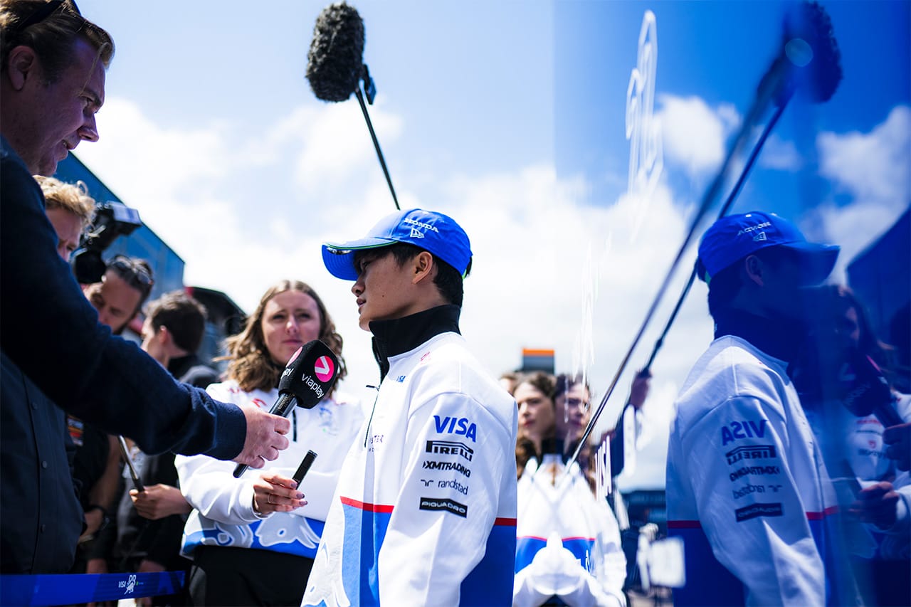 角田裕毅 F1イギリスGP会見「新旧ハイブリッドパッケージで問題をカバー」