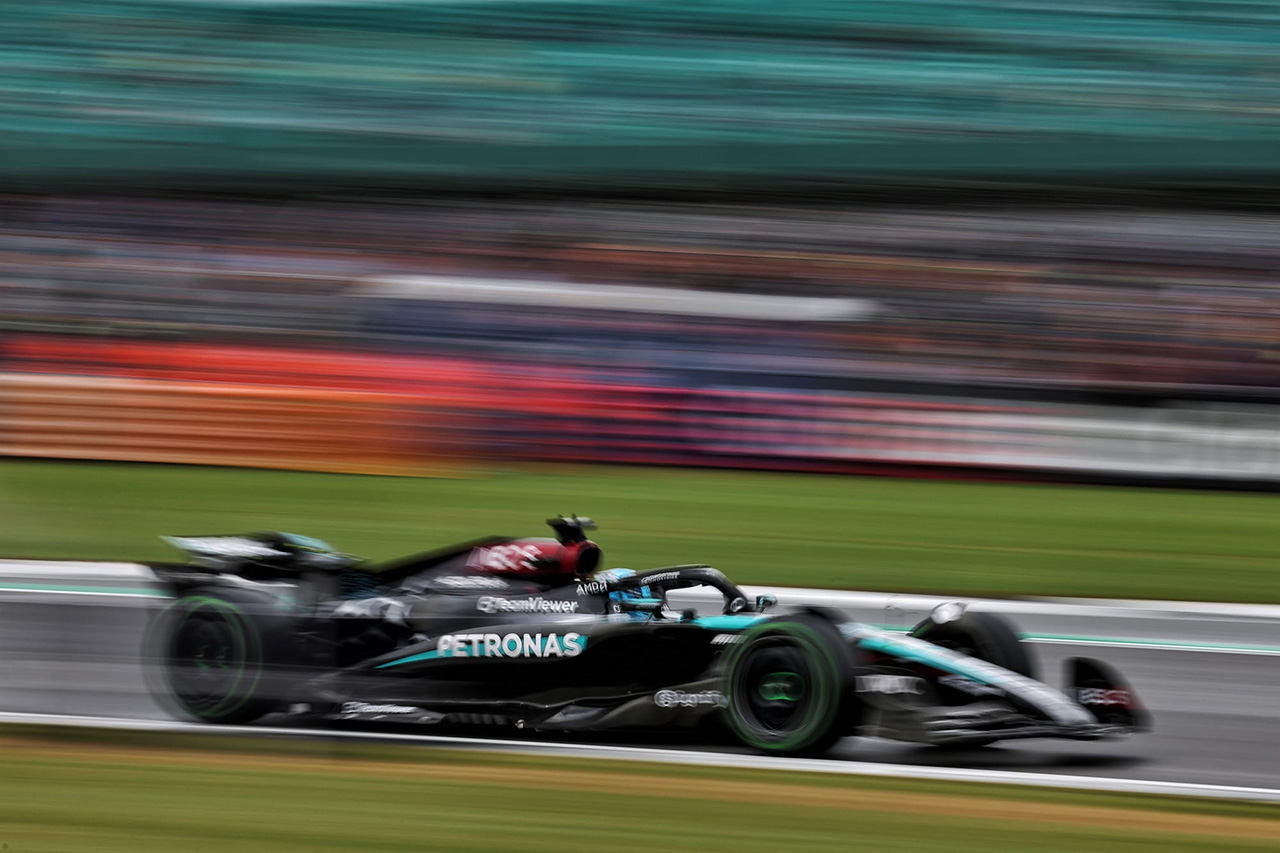 F1イギリスGP 雨のFP3はジョージ・ラッセル首位でイギリス人がトップ3独占