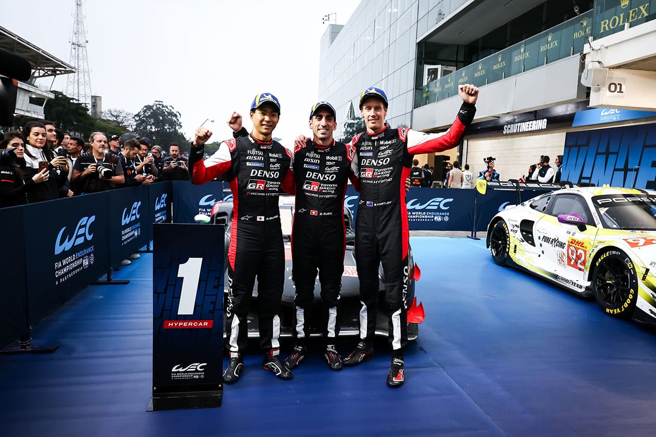 トヨタ WEC第5戦サンパウロ6時間で平川亮の8号車が今季初勝利！