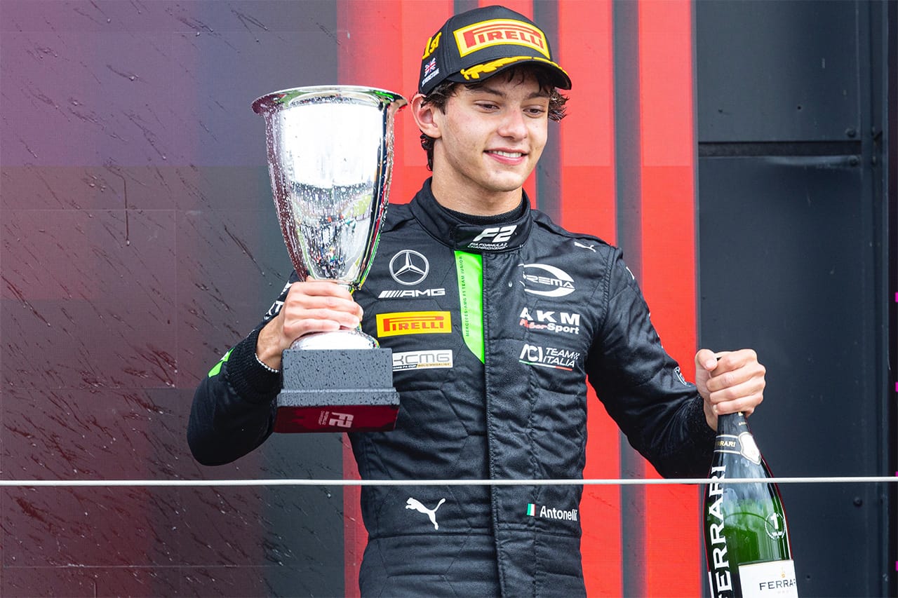 メルセデスF1代表 アントネッリはF2初勝利で「肩の荷を下ろした」