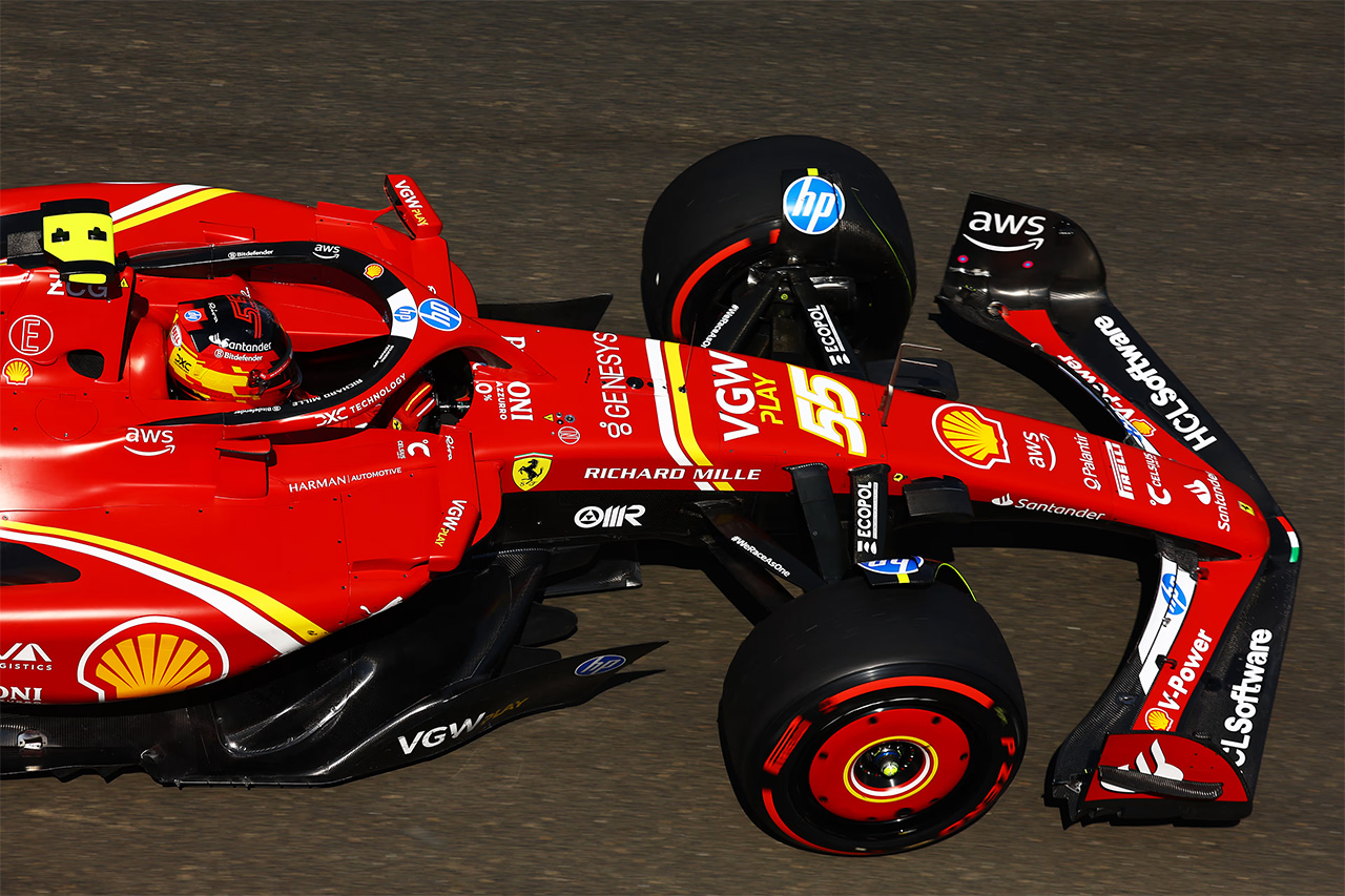 F1ハンガリーGP カルロス・サインツJr.首位でフェラーリがFP1を1-3発進