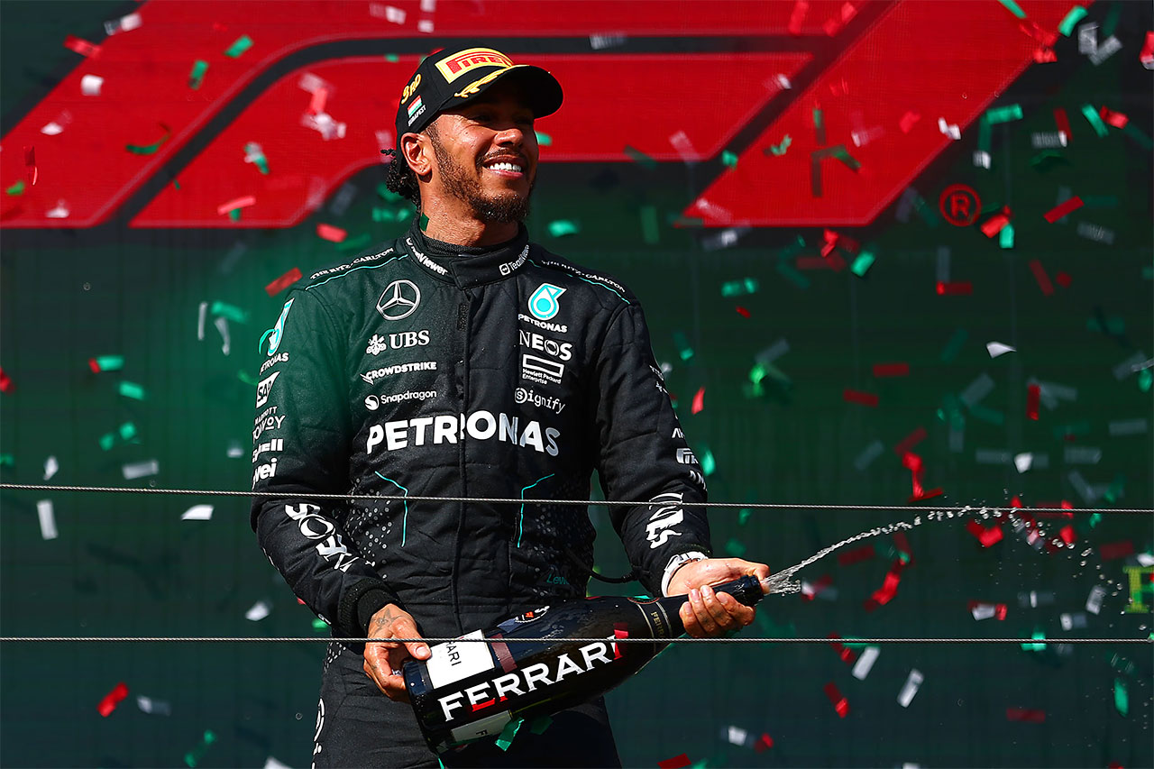 ルイス・ハミルトン F1ハンガリーGP決勝「最後のバトルはハラハラした」