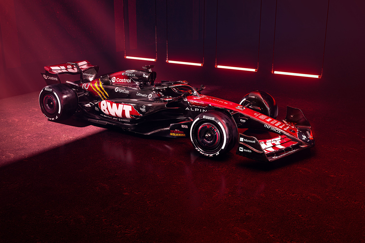 アルピーヌF1チーム ベルギーGPで映画「デッドプール＆ウルヴァリン」カラー