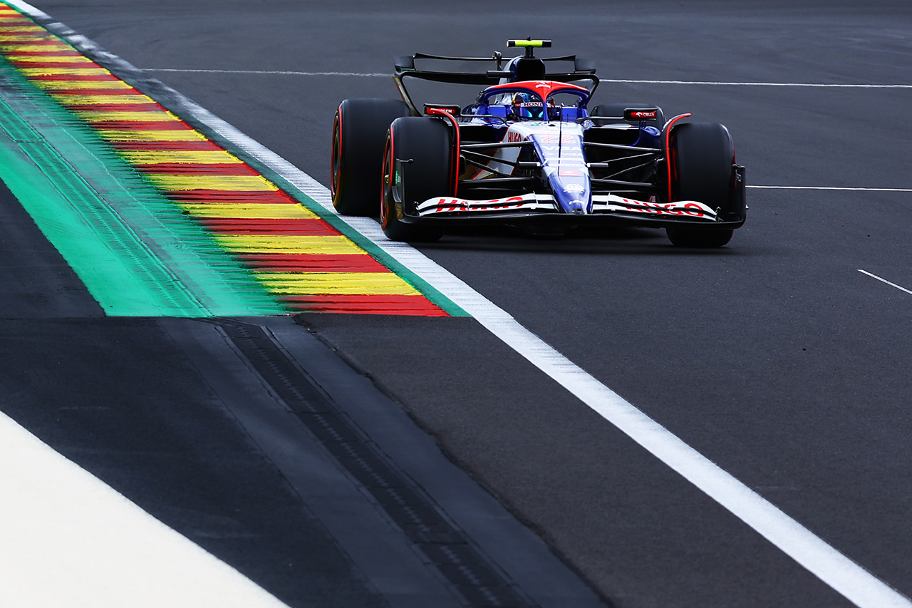 F1ベルギーGP フリー走行1回目：フェルスタッペン首位 角田裕毅は16番手