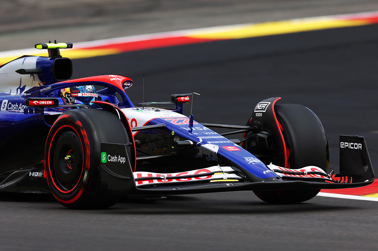 F1ベルギーGP フリー走行2回目：ランド・ノリス首位 角田裕毅は20番手