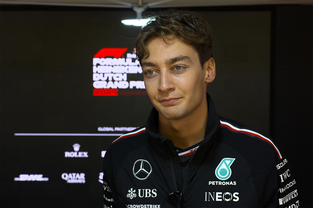 ジョージ・ラッセル F1オランダGP予選「ポールとの差はタイヤの状態の差」