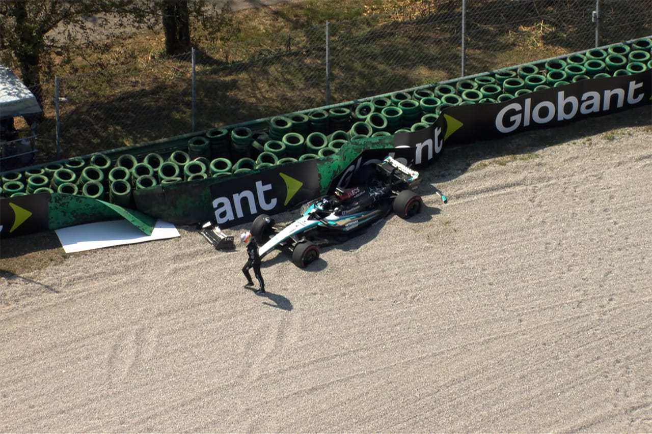 アンドレア・キミ・アントネッリ 5周でクラッシュの“衝撃”F1週末デビュー