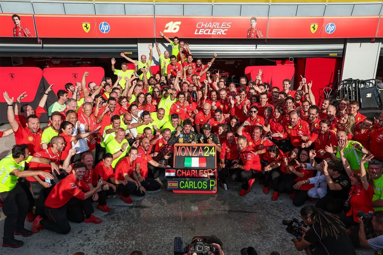 フェラーリ F1イタリアGP優勝&4位「リスクを冒して1ストップ戦略に変更」