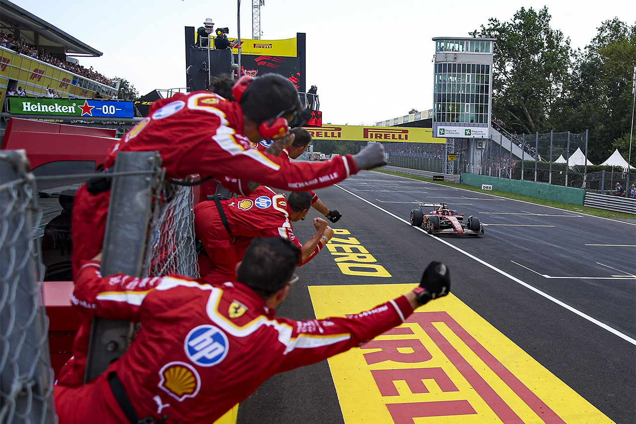 フェラーリF1代表 優勝したシャルル・ルクレールの「タイヤの崖を恐れていた」
