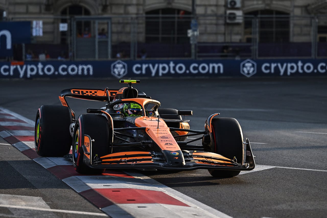 F1アゼルバイジャンGP 予選:ランド・ノリスが17番手でまさかのQ1敗退
