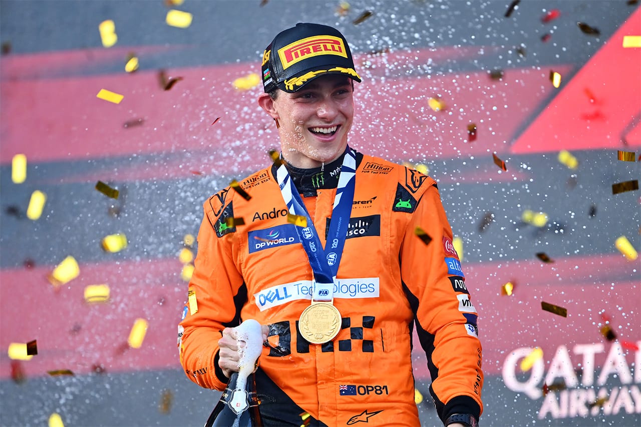 F1アゼルバイジャンGP 決勝レポート:ピアストリがルクレールとの激戦を制す