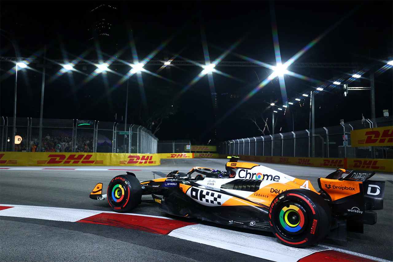 F1シンガポールGP FP2レポート：ノリスがルクレールに0.058秒差で最速